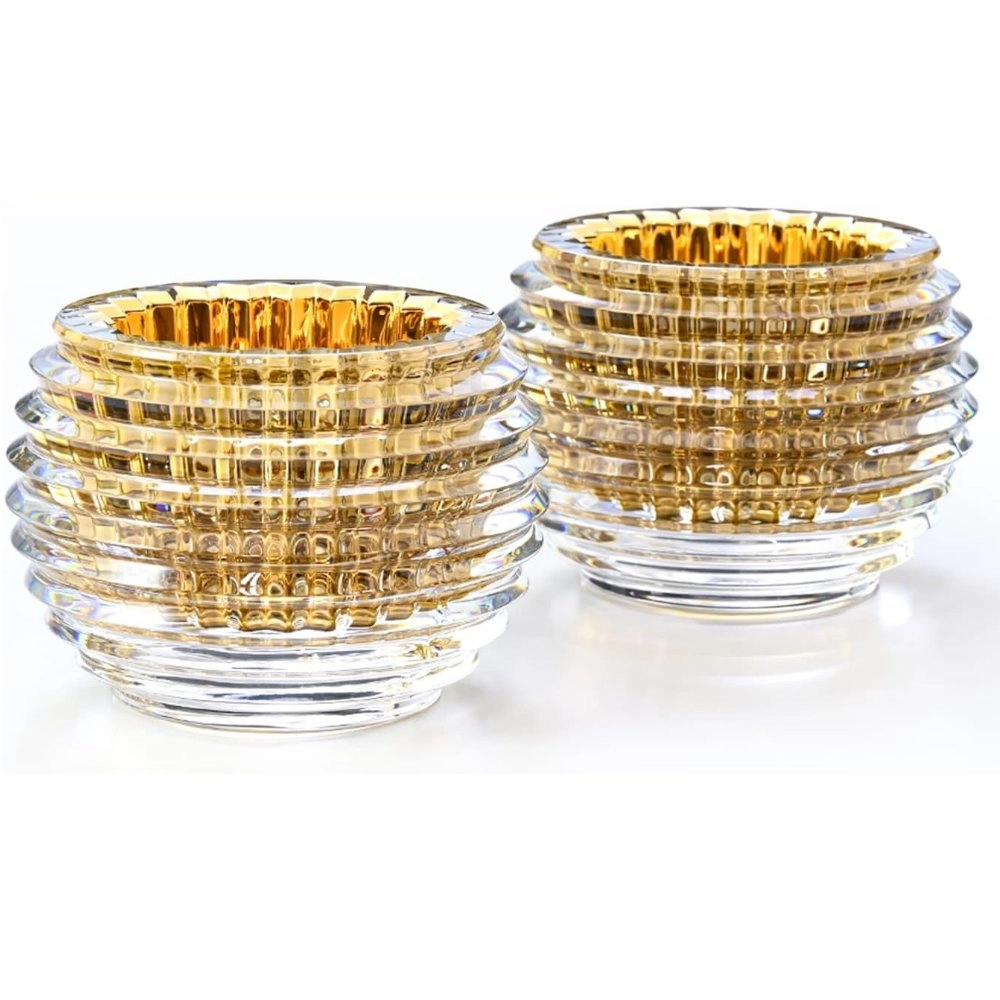 Jogo de Casticais Em Cristal Baccarat Eye Dourado Jogo de Casticais Em Cristal Baccarat Eye Dourado
