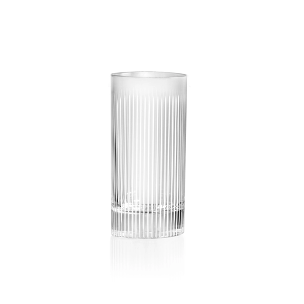 Jogo de Copos Long Drink Rcr Cristalleria Italiana Leonardo 360 Ml - 2 Peças