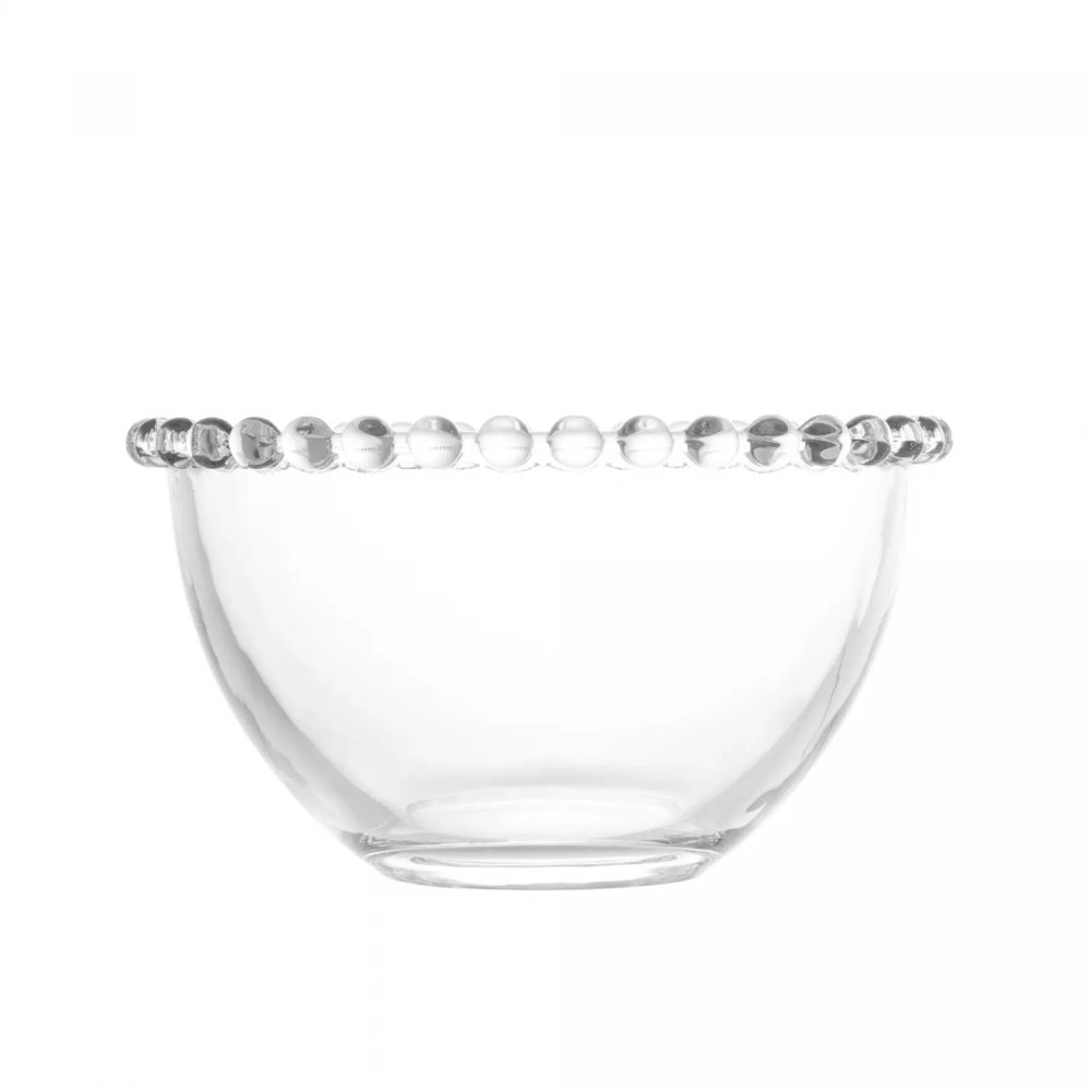 Jogo de Mini Bowls Wolff Pearl Transparente 9 Cm - 4 Pecas