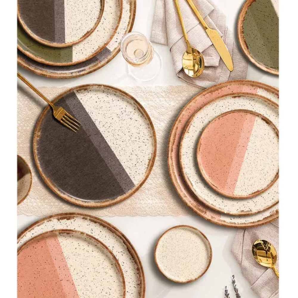 Jogo de Pratos Para Sobremesa Scalla Colors 20 Cm - 6 Peças