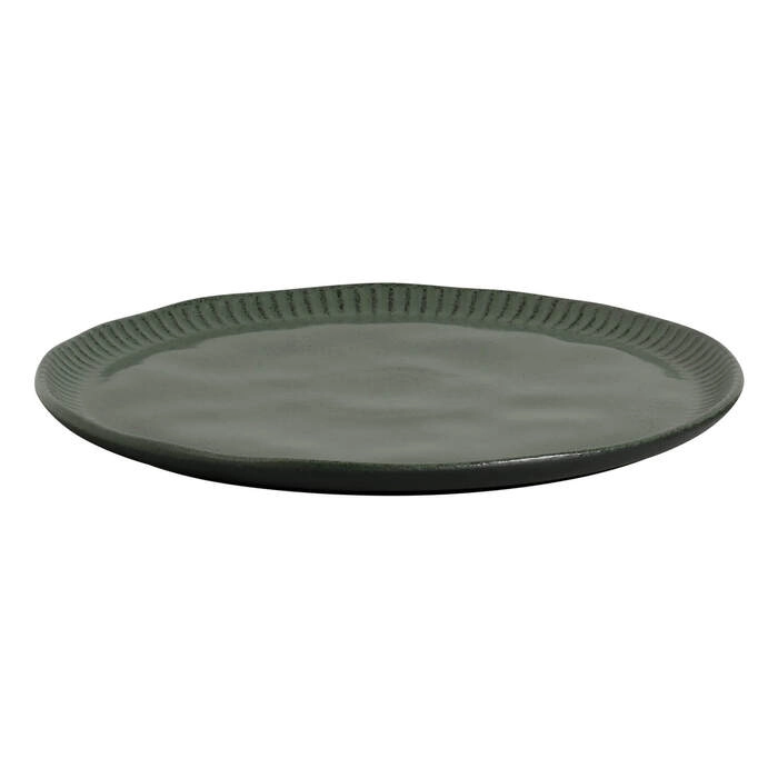 Jogo de Pratos Rasos Porto Brasil Linhas Greenery 27,5 Cm - 6 Peças