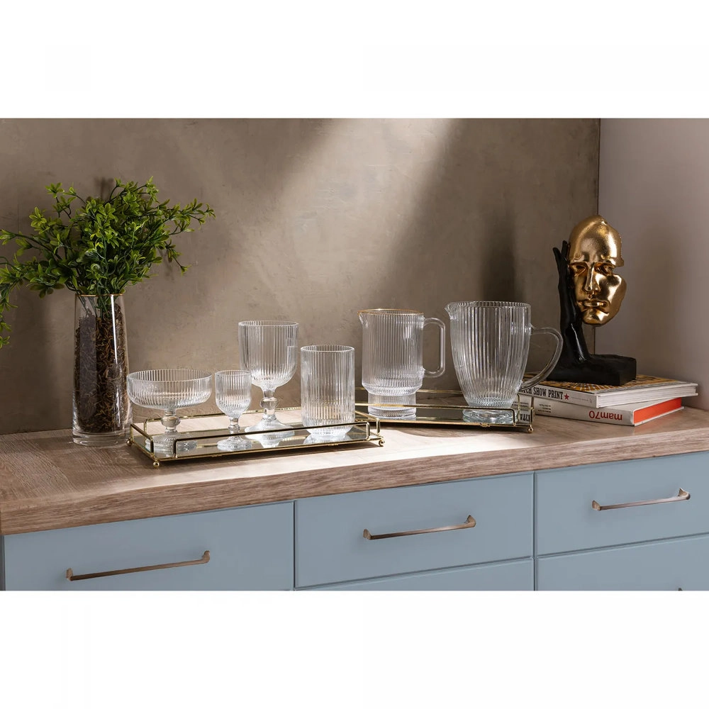 Jogo de Taças Para Sobremesa Wolff Lines 320 Ml - 2 Peças Jogo de Taças Para Sobremesa Wolff Lines 320 Ml - 2 Peças