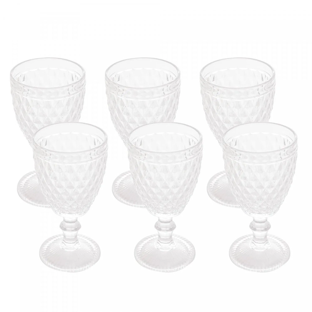 Jogo de Tacas Para Agua Bon Gourmet Bico de Jaca Clear 255 Ml - 6 Pecas Jogo de Tacas Para Agua Bon Gourmet Bico de Jaca Clear 255 Ml - 6 Pecas