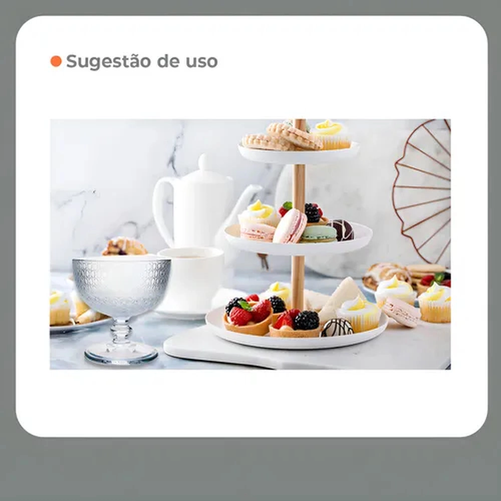 Jogo de Tacas Para Sobremesa Hub.me Com Detalhe Texturizado Transparente 290 Ml - 4 Pecas