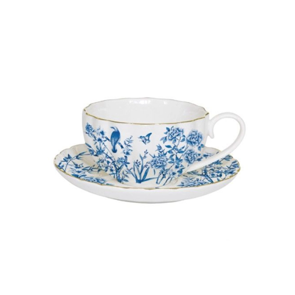 Jogo de Xícaras Para Café Com Pires Easy Life Paradise Garden 80 Ml - 2 Peças Jogo de Xícaras Para Café Com Pires Easy Life Paradise Garden 80 Ml - 2 Peças