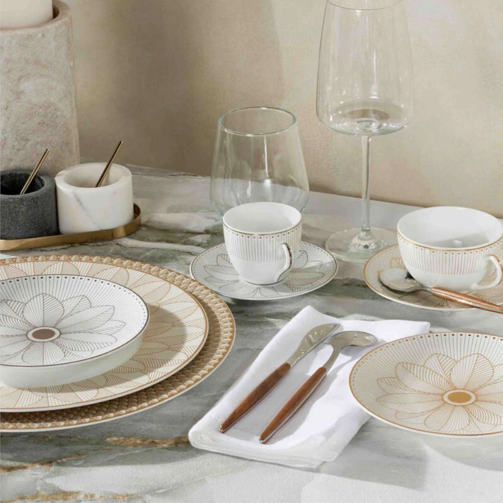 Jogo de Xícaras Para Café Com Pires Malmaison Impériale 100 Ml  2 Peças