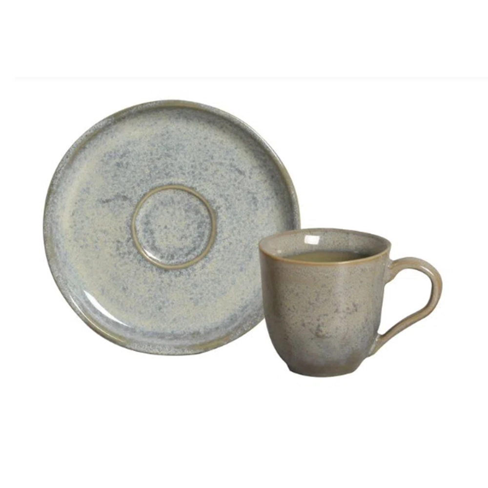 Jogo de Xícaras Para Café Com Pires Porto Brasil Bio Green Granite 120 Ml - 6 Peças Jogo de Xícaras Para Café Com Pires Porto Brasil Bio Green Granite 120 Ml - 6 Peças