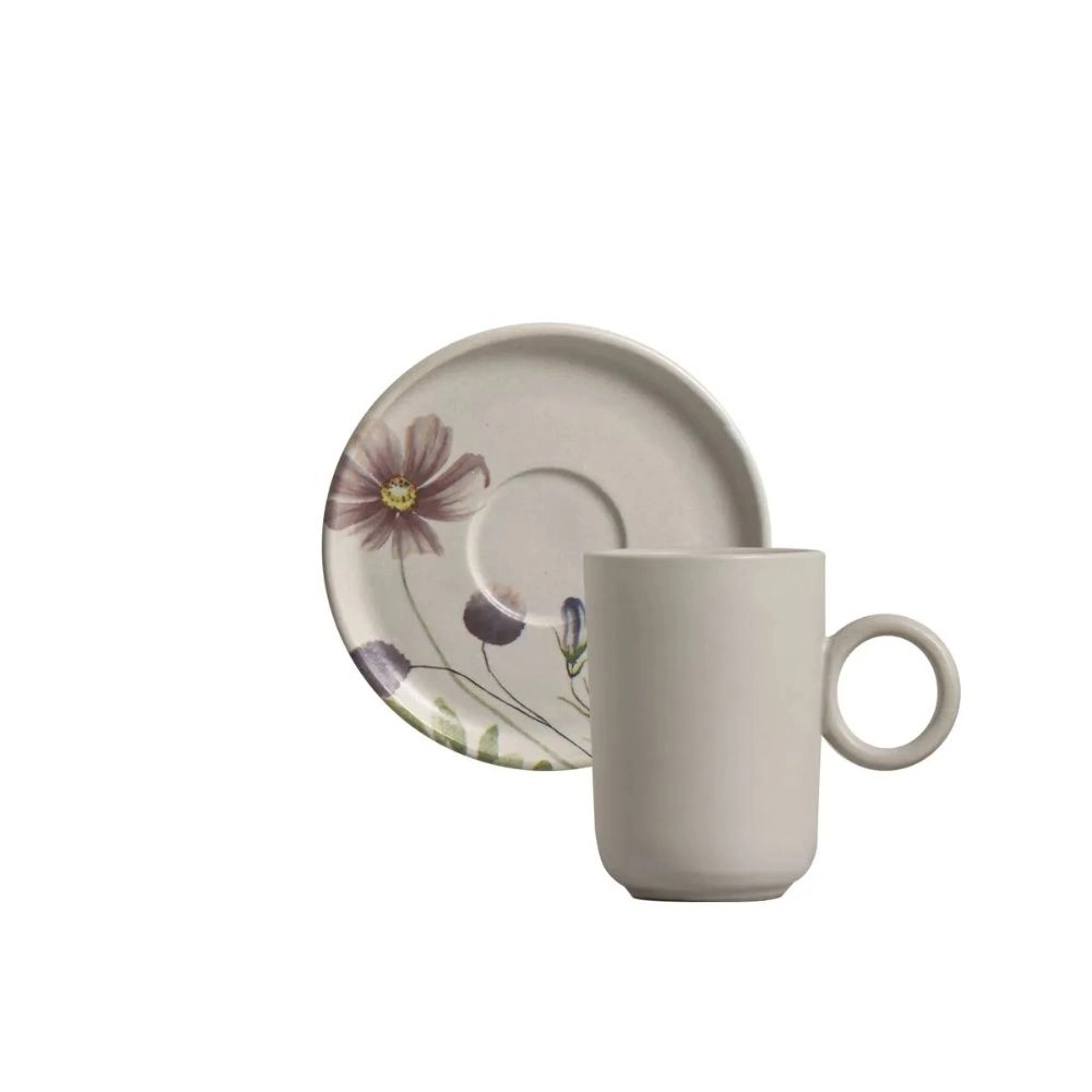 Jogo de Xicaras de Cafe Porto Brasil Basic Bloom - 6 Pecas Jogo de Xicaras de Cafe Porto Brasil Basic Bloom - 6 Pecas