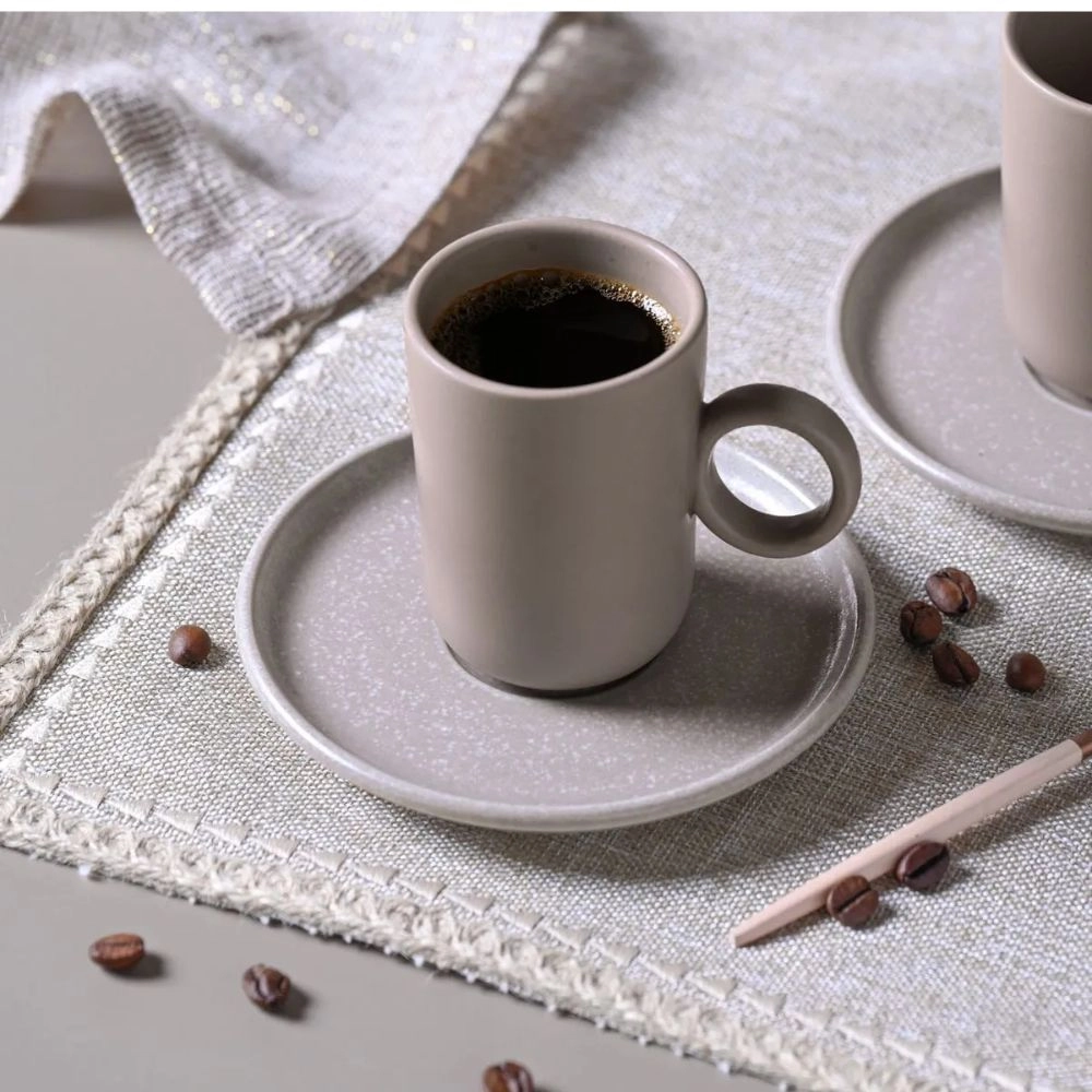 Jogo de Xicaras de Cafe Porto Brasil Sandy - 6 Pecas Jogo de Xicaras de Cafe Porto Brasil Sandy - 6 Pecas