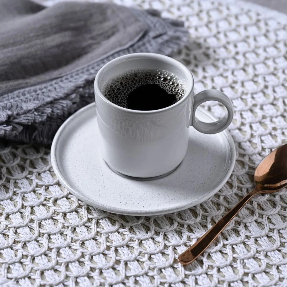 Jogo de Xicaras de Cha Porto Brasil Basic Snow - 6 Pecas Jogo de Xicaras de Cha Porto Brasil Basic Snow - 6 Pecas