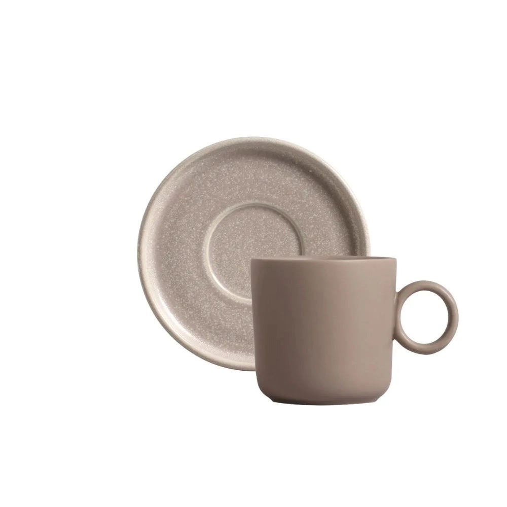 Jogo de Xicaras de Cha Porto Brasil Sandy - 6 Pecas