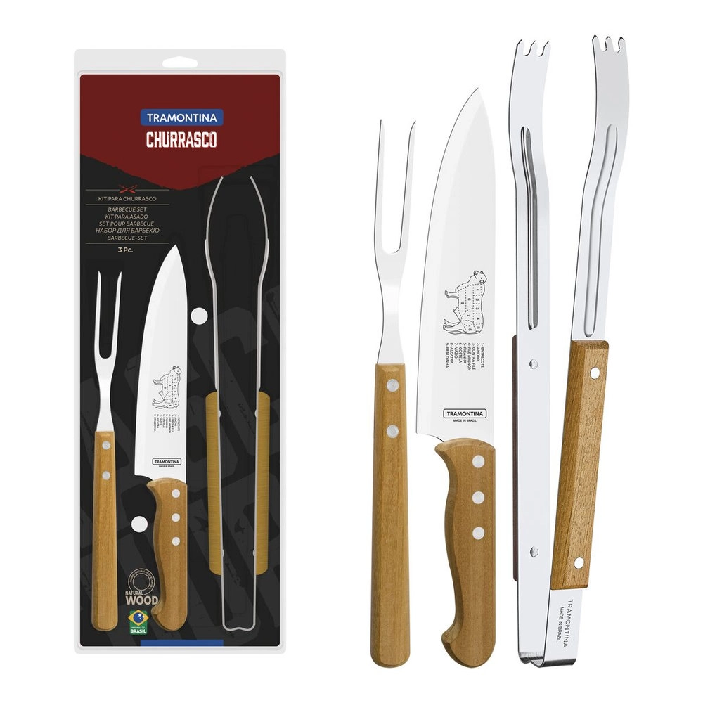 Jogo Para Churrasco Tramontina - 3 Pecas