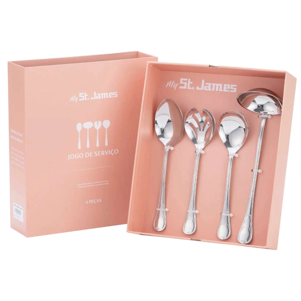 Jogo Para Servir St James Royale 4 Pecas Jogo Para Servir St James Royale 4 Pecas