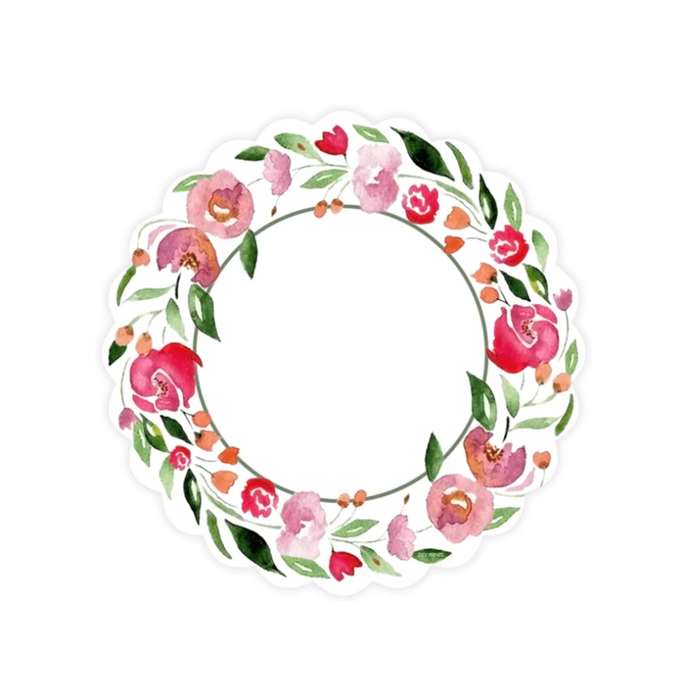 Jogo C/ 12 Lugares Americanos Bouquet  - Zizy Prints