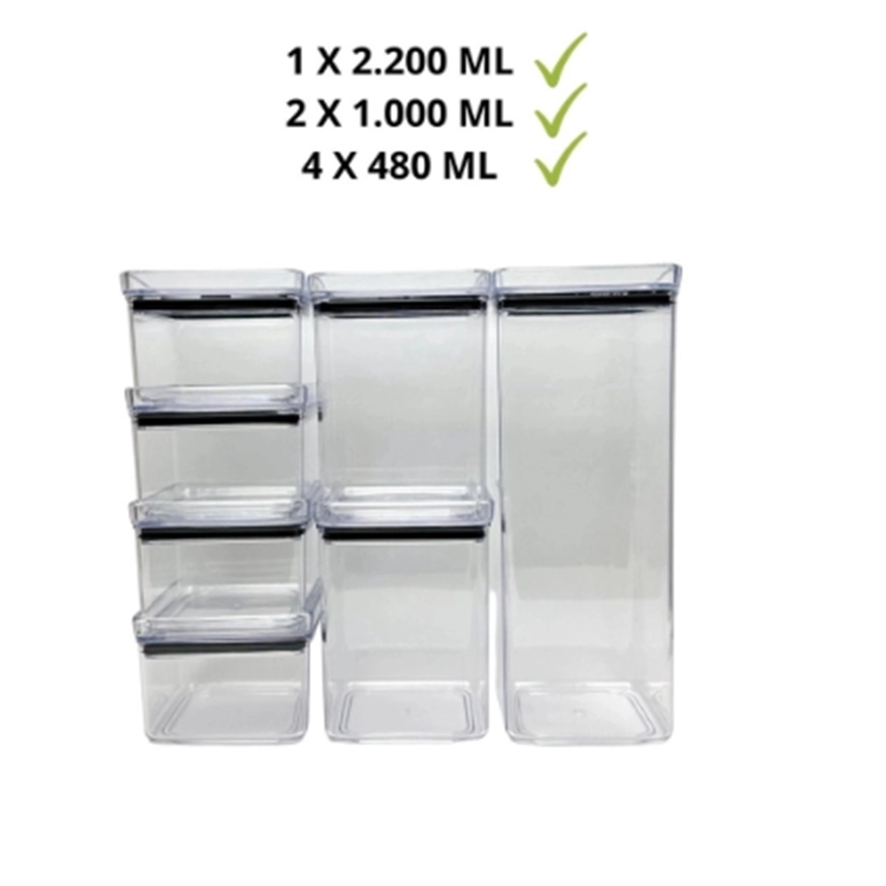 Kit de Potes Herméticos Paramount Lumini - 7 Peças Kit de Potes Herméticos Paramount Lumini - 7 Peças