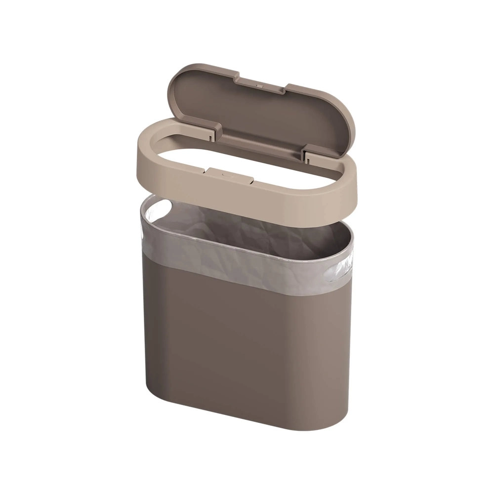 Lixeira Automatica Coza Flat Cinza 2,8 Litros Lixeira Automatica Coza Flat Cinza 2,8 Litros