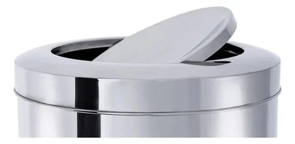 Lixeira Com Tampa Basculante Brinox Decorline 21,2 Litros Lixeira Com Tampa Basculante Brinox Decorline 21,2 Litros