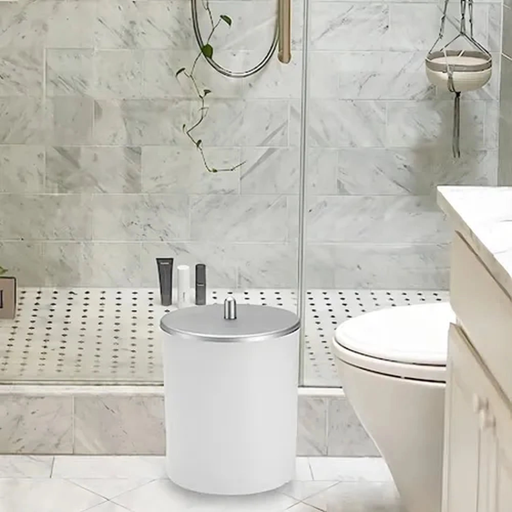 Lixeira Com Tampa Coza Branca 5,4 Litros