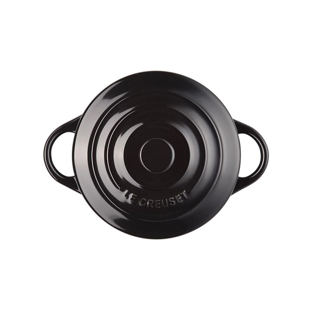 Mini Cocotte Com Pegador Preto Le Creuset 10 Cm
