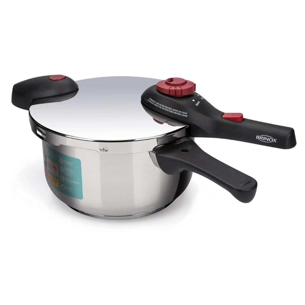 Panela de Pressao Brinox Supra 4,5 Litros Panela de Pressao Brinox Supra 4,5 Litros