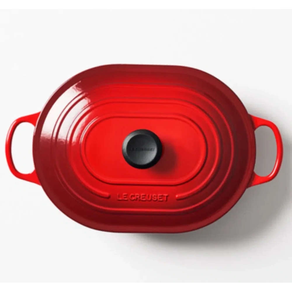 Panela Oblong Le Creuset Signature 31 Cm Vermelha Panela Oblong Le Creuset Signature 31 Cm Vermelha