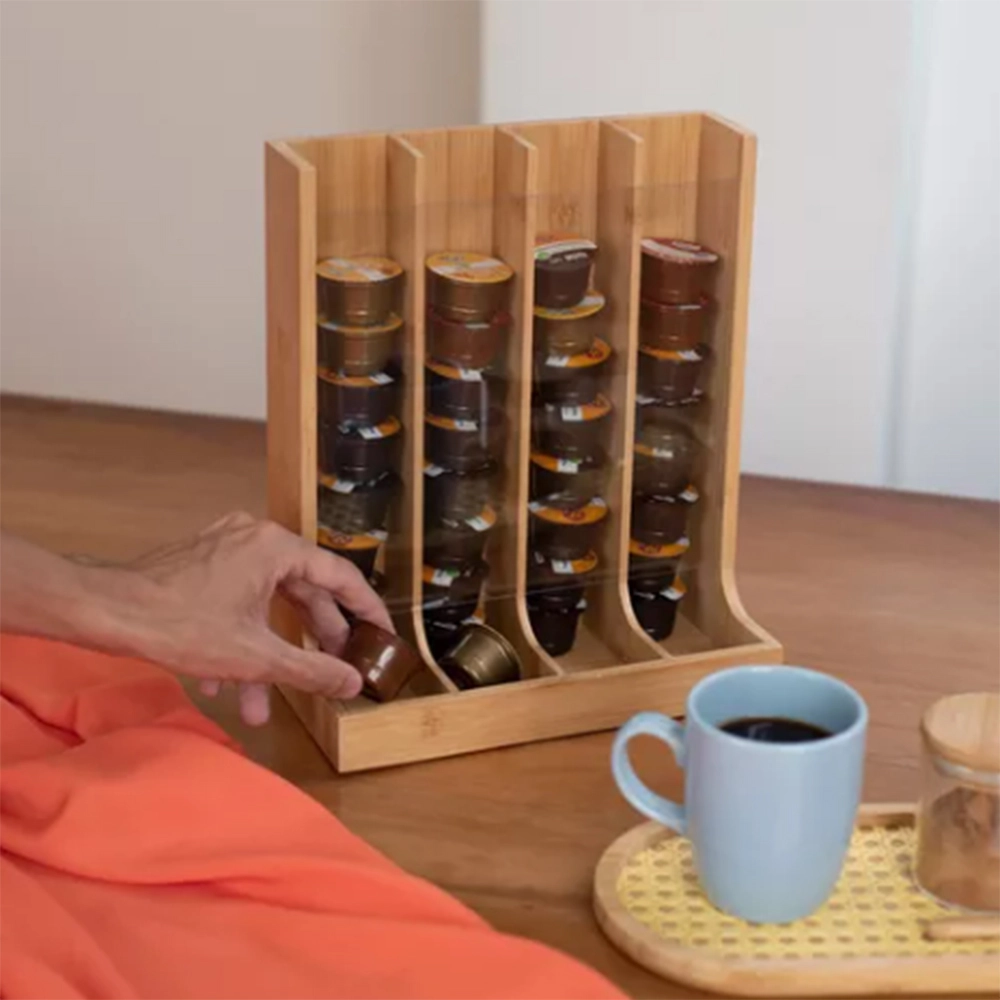 Porta Cápsulas Vertical Oikos Bambu 30 X 25 Cm