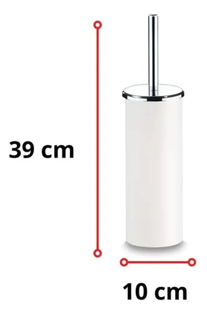 Porta Escova Para Banheiro Brinox Decorline Branco Porta Escova Para Banheiro Brinox Decorline Branco