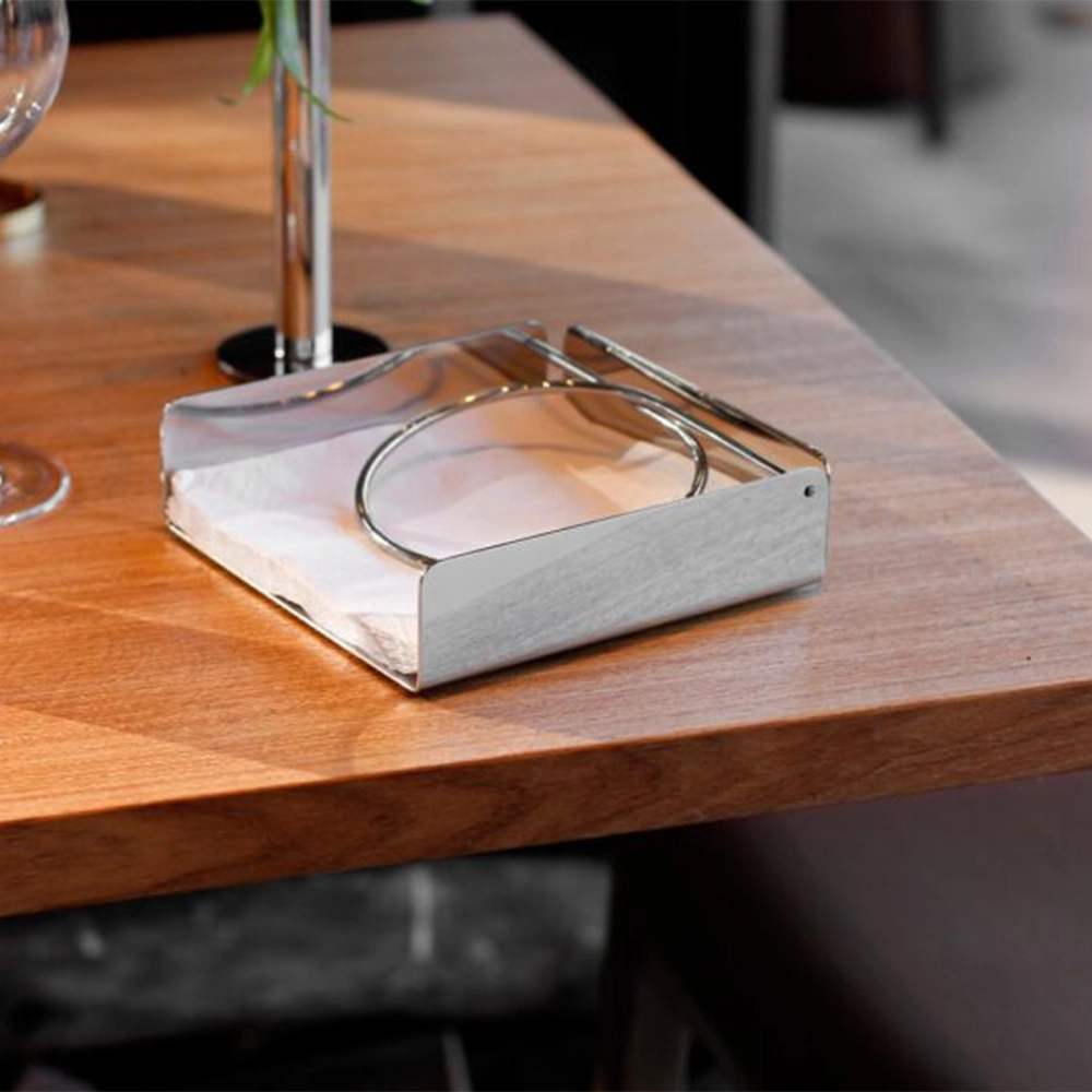 Porta Guardanapos Horizontal Riva Pescara Aço Inox 16,5 X 17 X 5 Cm Porta Guardanapos Horizontal Riva Pescara Aço Inox 16,5 X 17 X 5 Cm