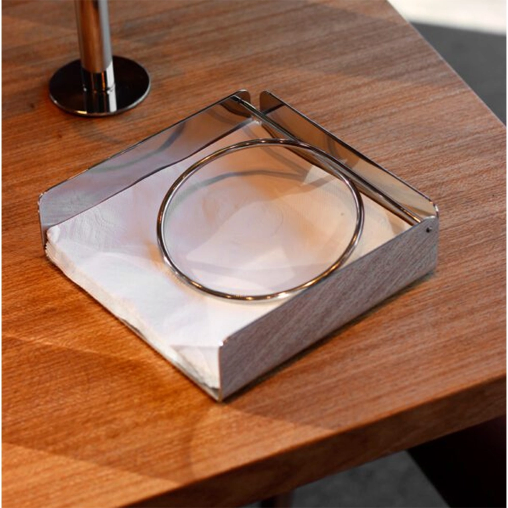 Porta Guardanapos Horizontal Riva Pescara Aço Inox 16,5 X 17 X 5 Cm Porta Guardanapos Horizontal Riva Pescara Aço Inox 16,5 X 17 X 5 Cm