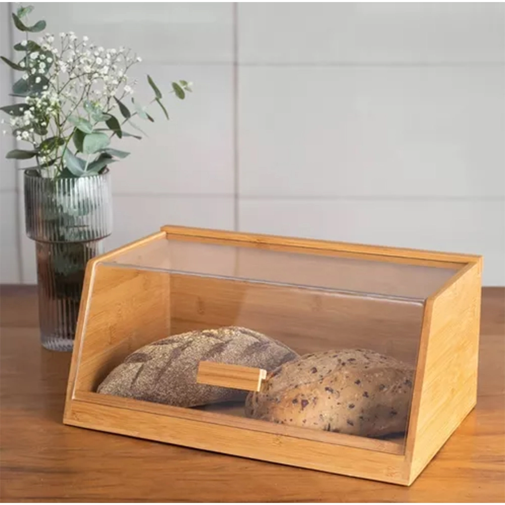 Porta Pão Com Tampa Oikos Bambu 15 X 21,5 X 35 Cm Porta Pão Com Tampa Oikos Bambu 15 X 21,5 X 35 Cm