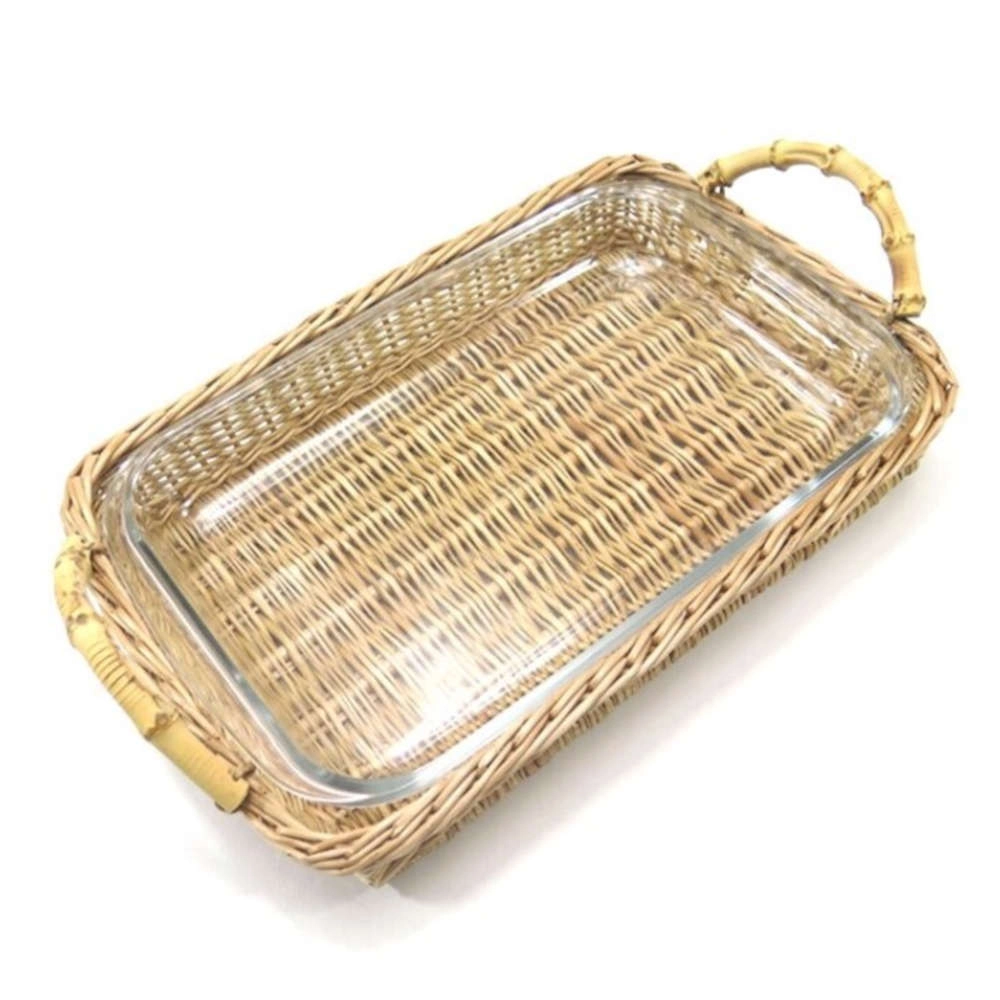 Porta Pirex Com Alca Sonia Pierry 39 X 26 X 8,5 Cm Porta Pirex Com Alca Sonia Pierry 39 X 26 X 8,5 Cm