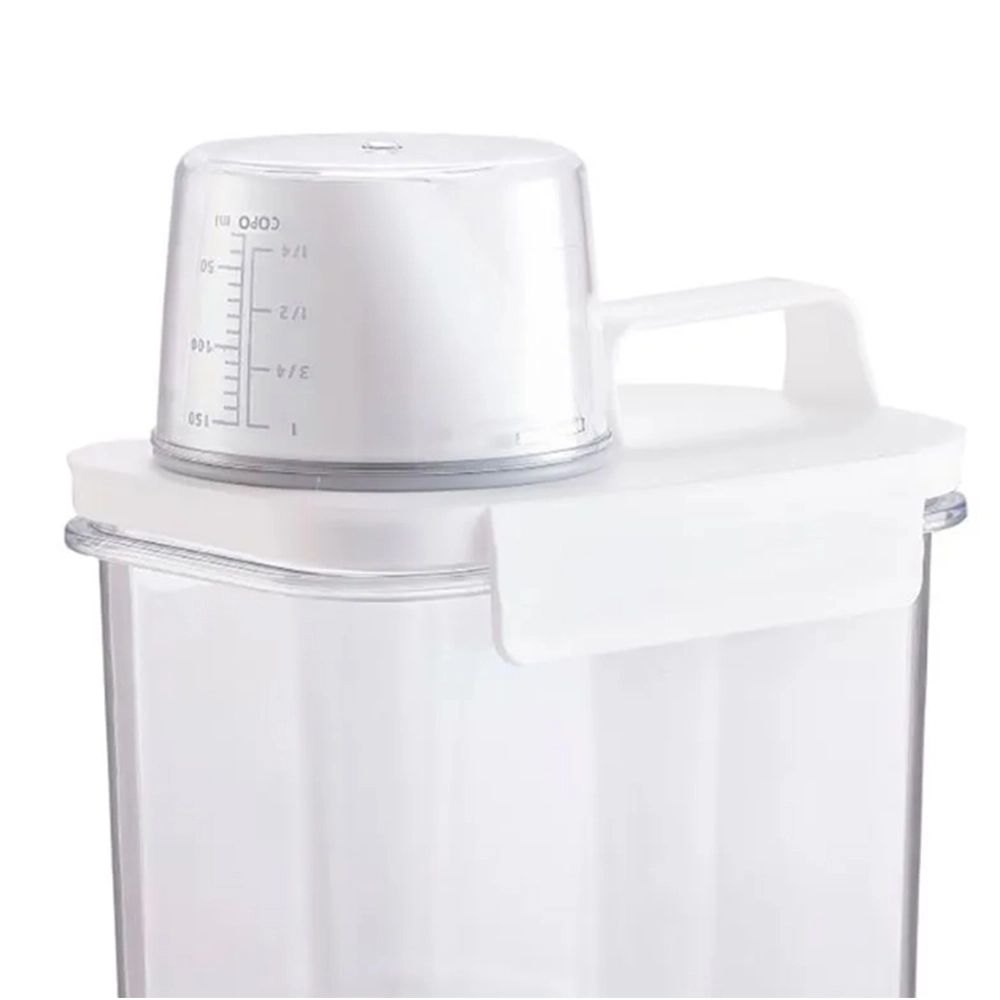 Pote Com Copo Medidor e Trava Oikos 1100 Ml Pote Com Copo Medidor e Trava Oikos 1100 Ml