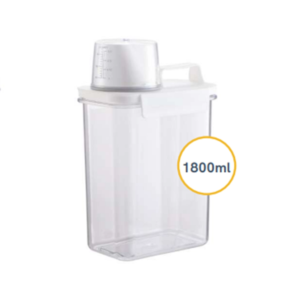 Pote Com Copo Medidor e Trava Oikos 1800 Ml Pote Com Copo Medidor e Trava Oikos 1800 Ml