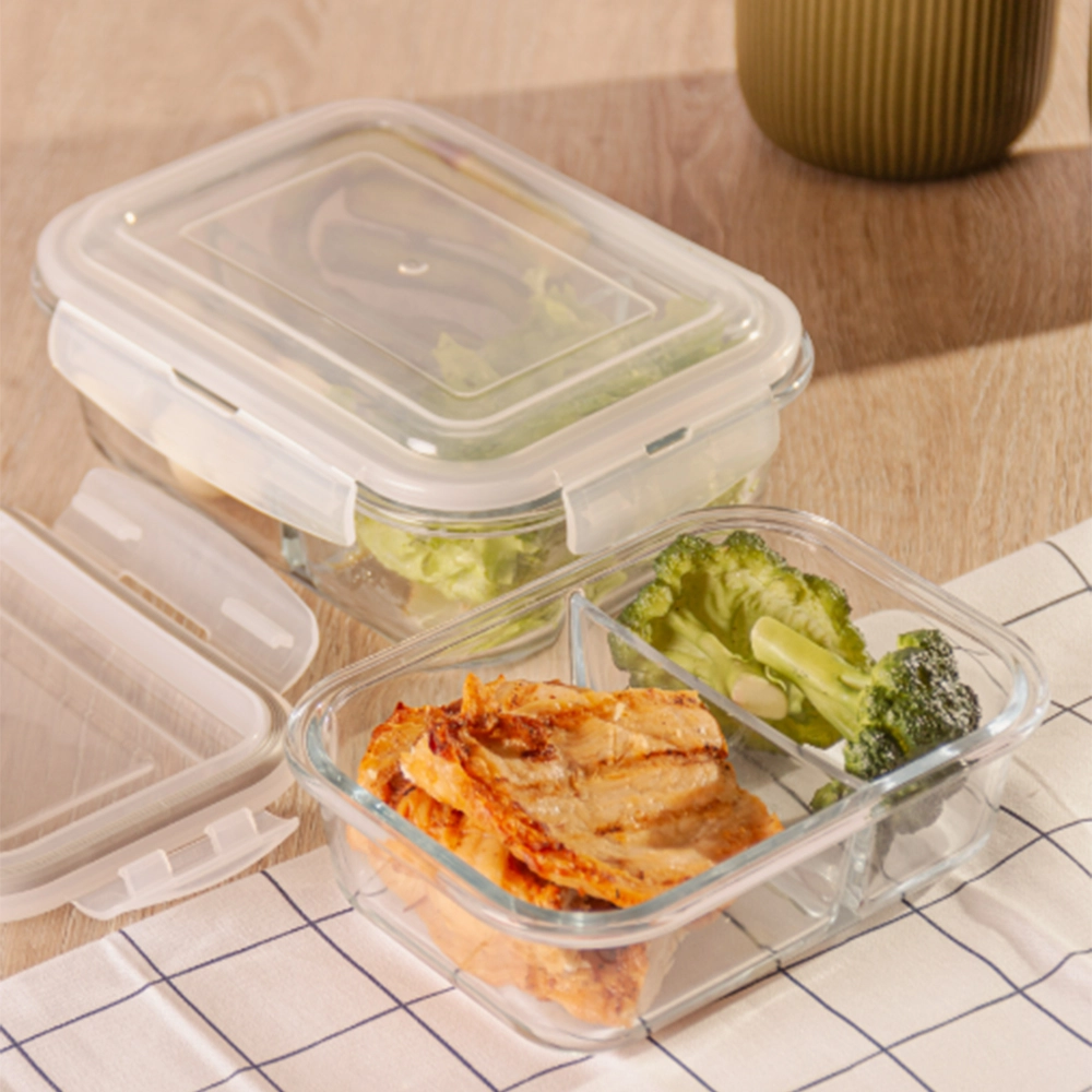 Pote Hermético Com Divisória Lyor 640 Ml