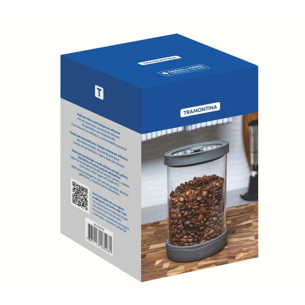 Pote Hermetico Com Tampa Tramontina Purezza 1 Litro Pote Hermetico Com Tampa Tramontina Purezza 1 Litro