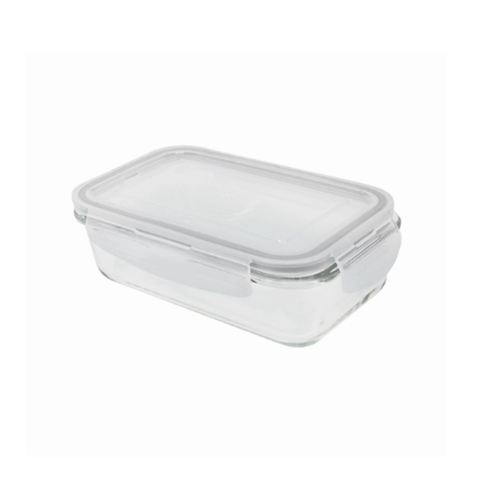 Pote Retangular Com Tampa Oikos 570 Ml