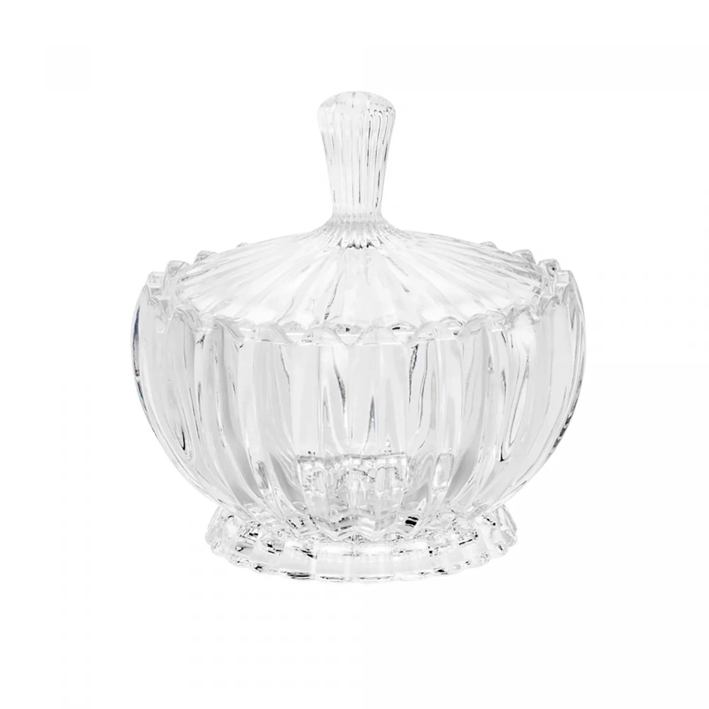 Potiche Decorativo Cristal Geneva 16,5 X 17x5 Cm - Wolff Potiche Decorativo Cristal Geneva 16,5 X 17x5 Cm - Wolff