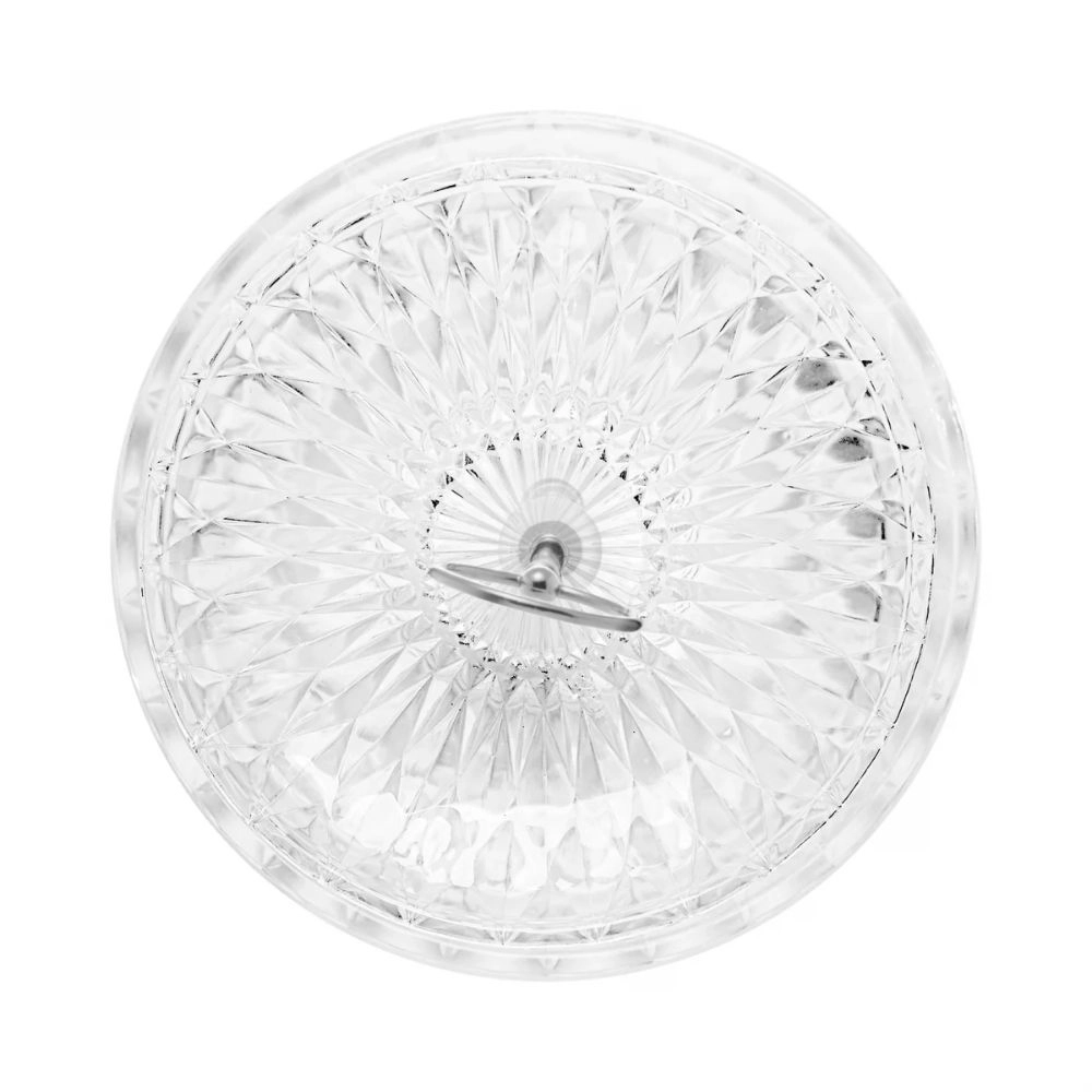 Porta Doces de Vidro 2 Andares Diamond Porta Doces de Vidro 2 Andares Diamond