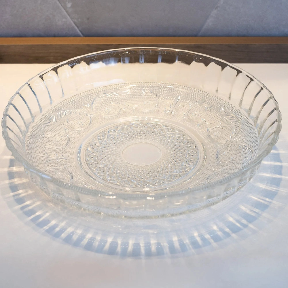 Prato Para Bolo de Vidro Angel