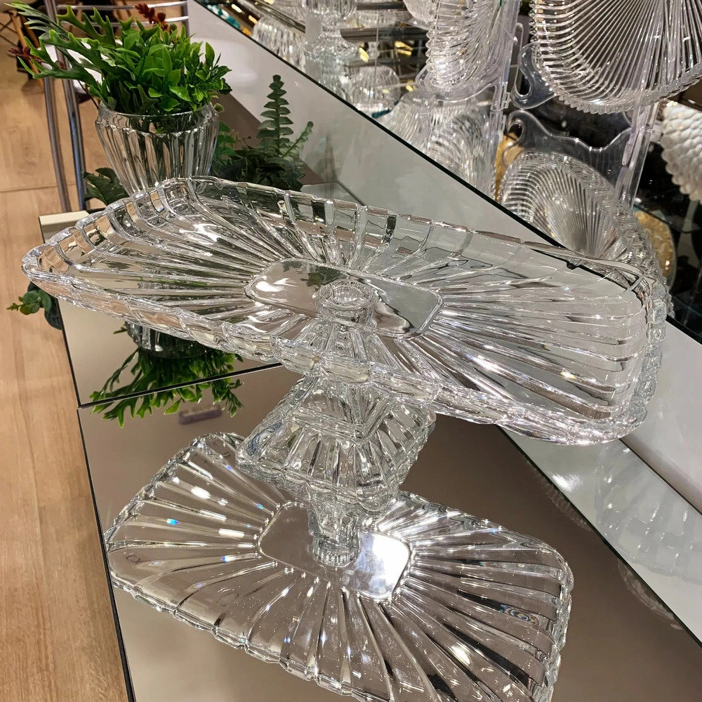 Prato Para Bolo Lyor Quadratta 36,5 X 17 X 14 Cm Prato Para Bolo Lyor Quadratta 36,5 X 17 X 14 Cm