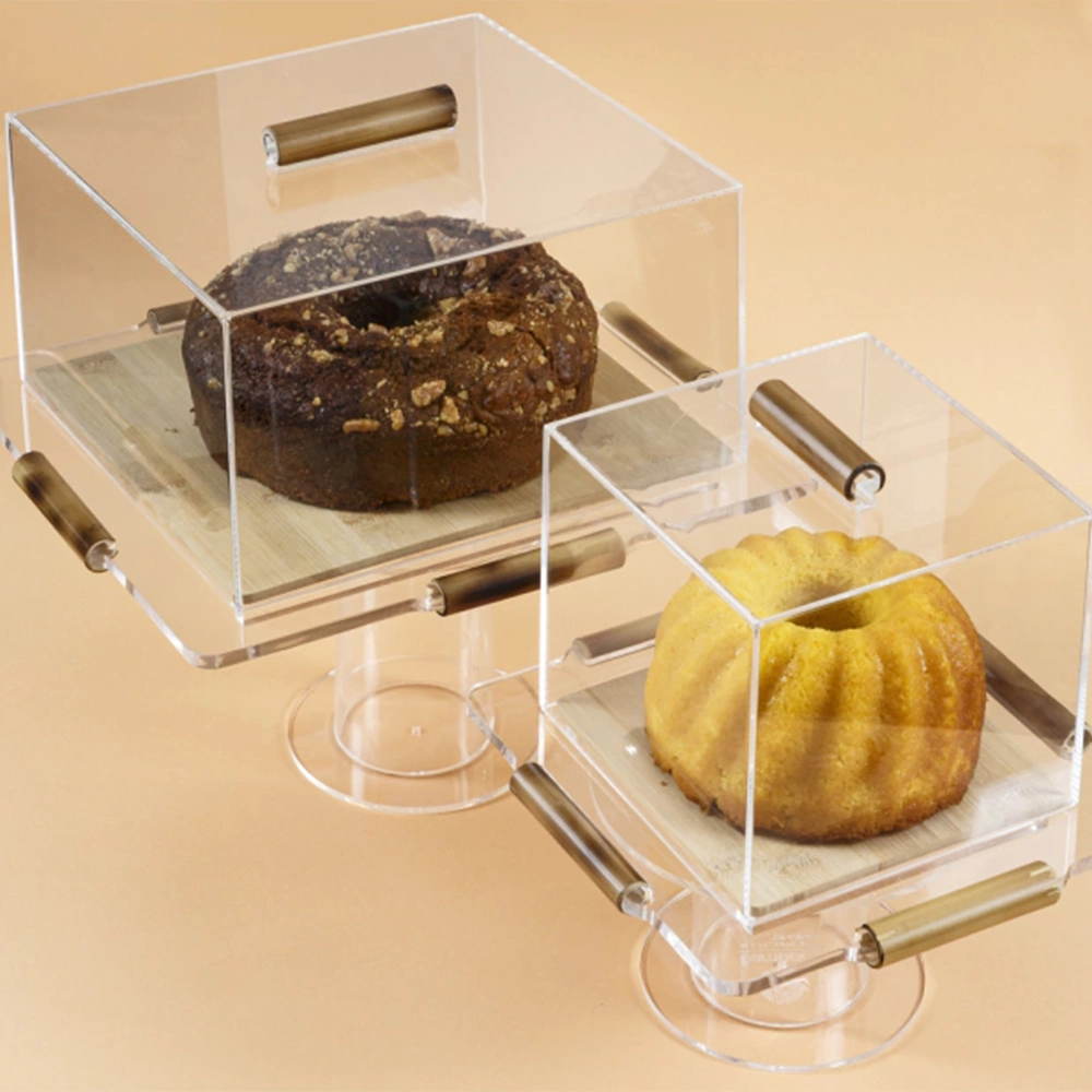 Prato Para Bolo Quadrado Onom Bamboo Alê Florêncio 13 X 24 X 24 Cm