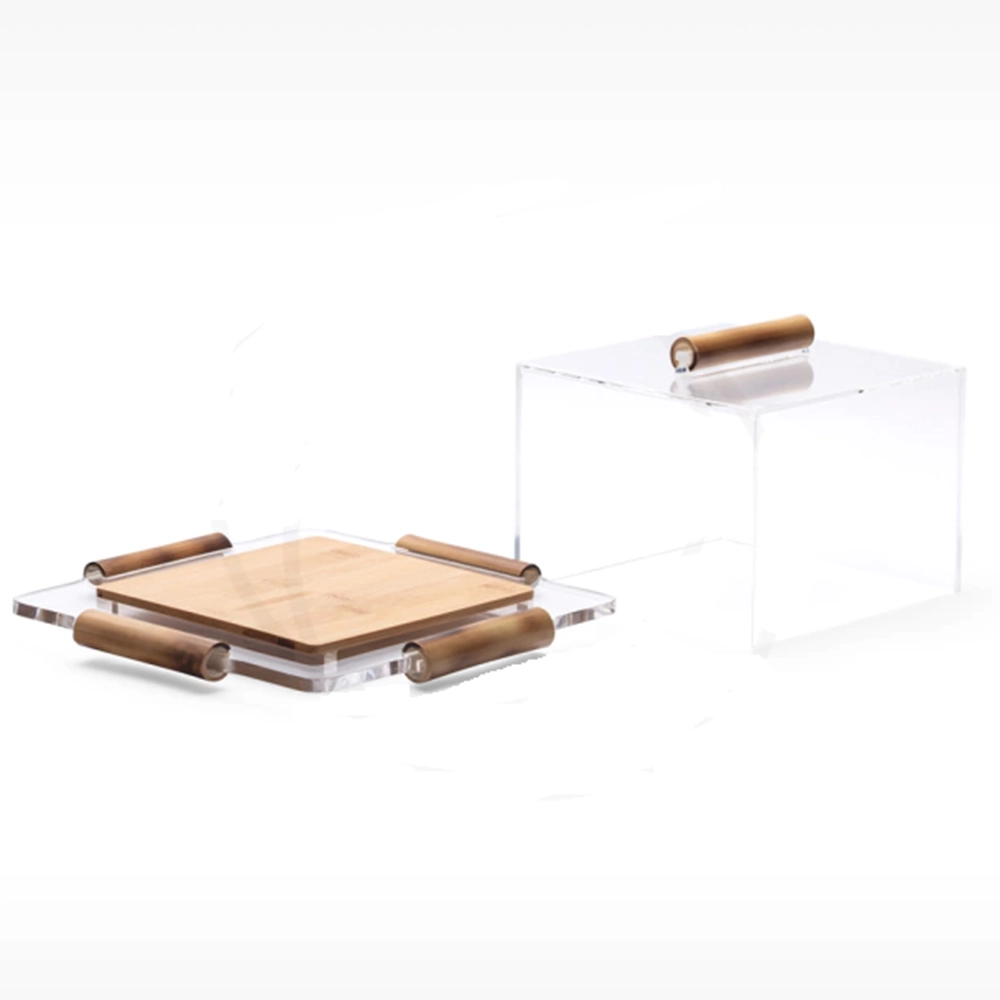 Prato Para Bolo Quadrado Onom Bambu 15 X 34 X 34 Cm