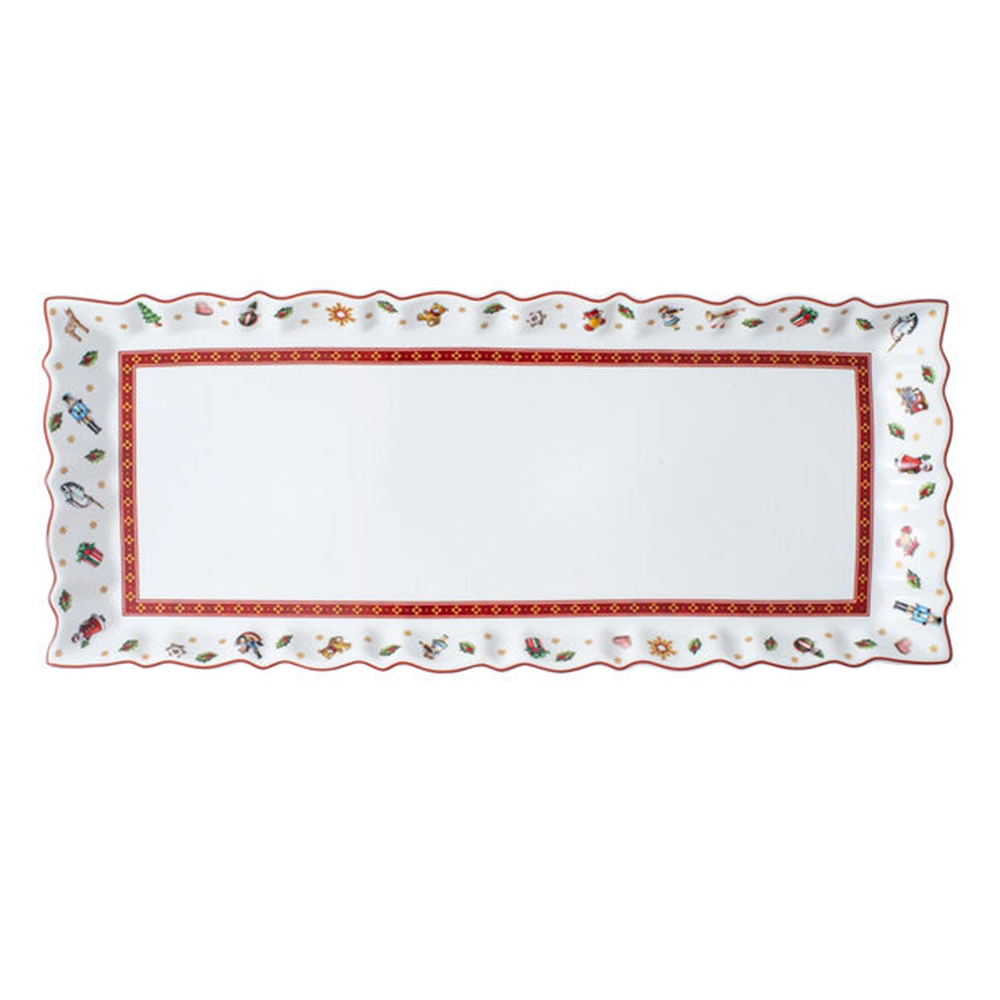 Prato Para Bolo Retangular Villeroy & Boch Toys Delight 39 X 16 Cm Prato Para Bolo Retangular Villeroy & Boch Toys Delight 39 X 16 Cm