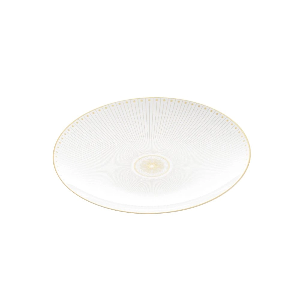 Prato Para Sobremesa Christofle Malmaison Impériale Ouro Prato Para Sobremesa Christofle Malmaison Impériale Ouro