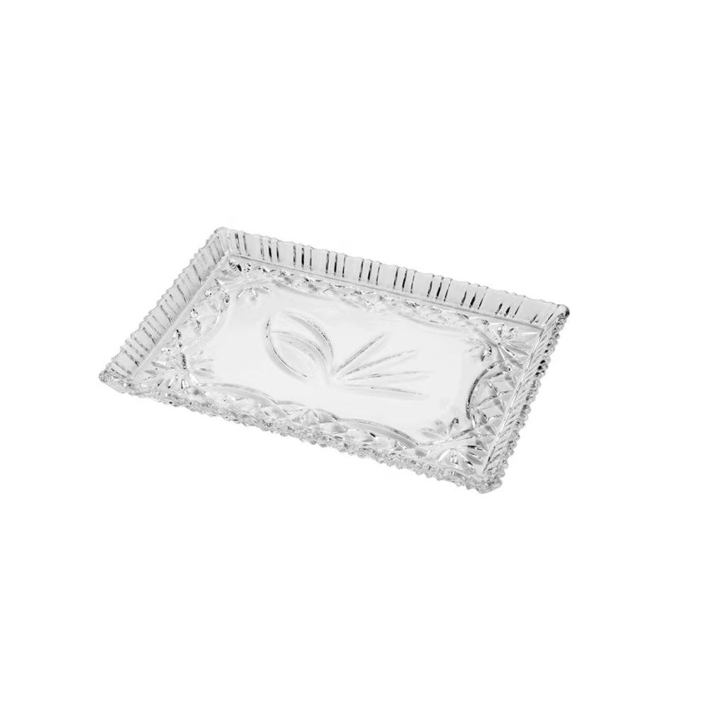 Travessa de Cristal Janine 29,5cm X 19,5cm - Lyor Travessa de Cristal Janine 29,5cm X 19,5cm - Lyor