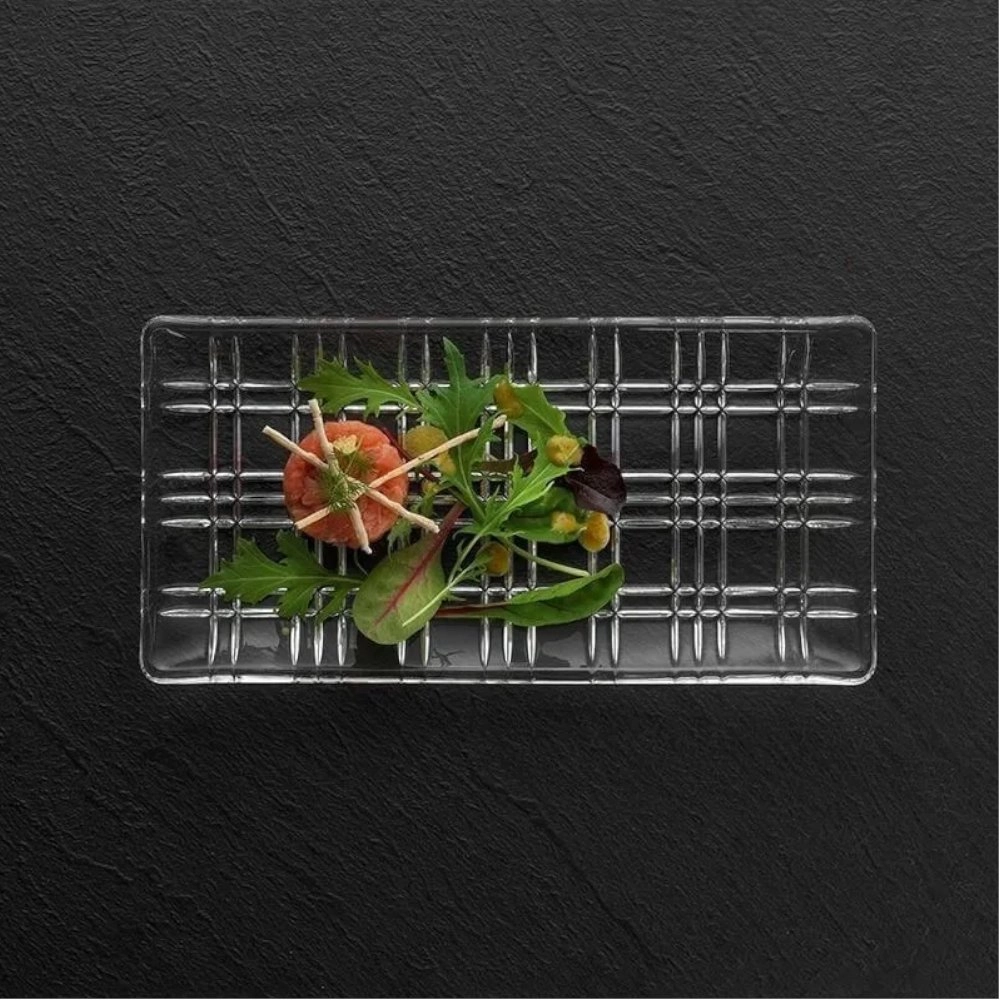 Prato Retangular Nachtmann Square 42 X 14 Cm