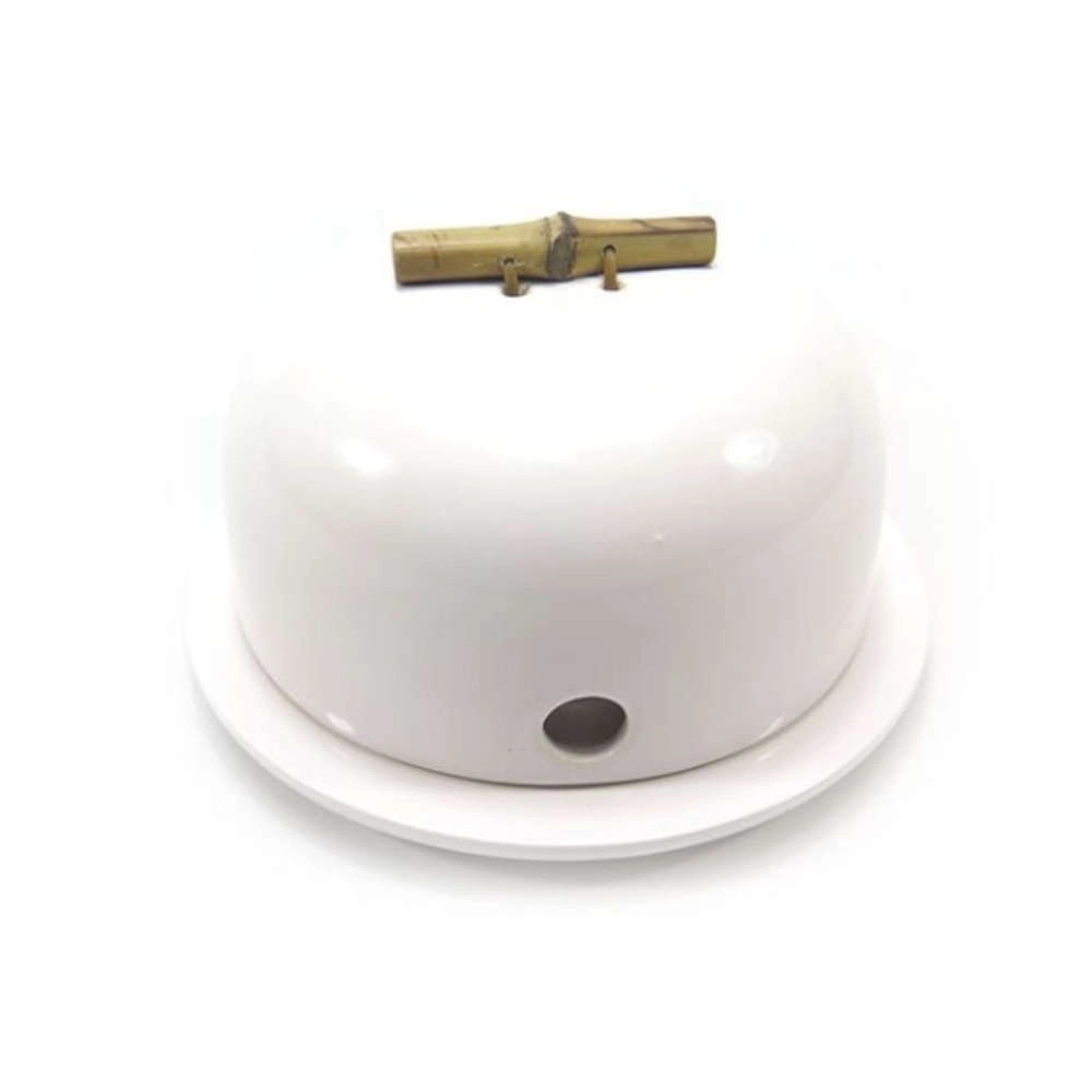 Queijeira Sonia Pierry Branco 18,5 X 9 Cm Queijeira Sonia Pierry Branco 18,5 X 9 Cm