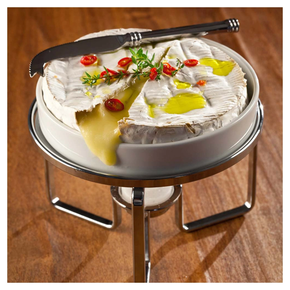 Rechaud Para Queijo Brie Com Faca Inox Rechaud Para Queijo Brie Com Faca Inox