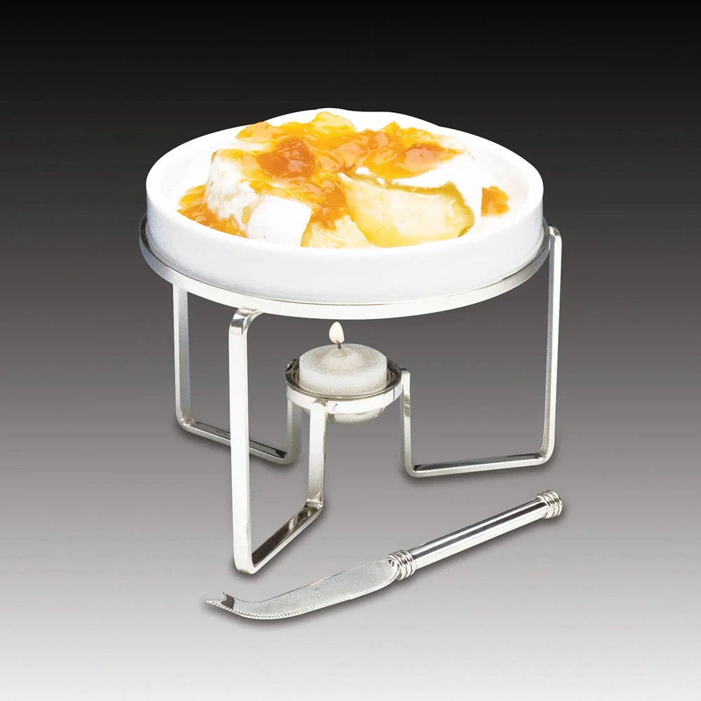 Rechaud Para Queijo Brie Com Faca Inox Rechaud Para Queijo Brie Com Faca Inox