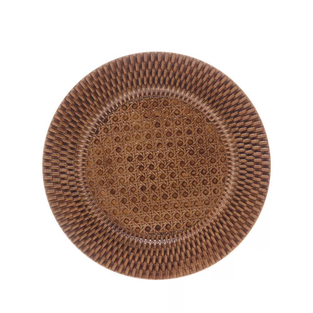 Sousplat Royal Decor Textura Rattan 33 Cm - Cada Sousplat Royal Decor Textura Rattan 33 Cm - Cada